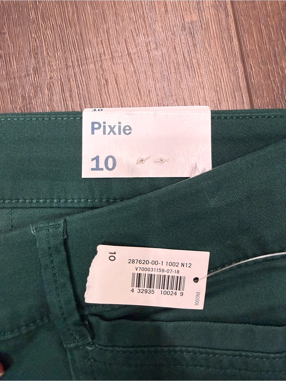 NWT old navy pixie ankle pants green size 10 - Picture 4 of 9